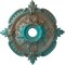 Ekena Millwork Benson Classic Medallion (Canopies up to 6 1/2"), 28 3/8"OD x 3 3/4"ID x 1 5/8"P, Copper Green CM28BECGS - alternate 1